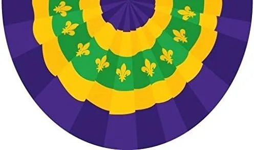 Wholesale Lot paquete de 3 3 x 5 ft New Orleans Mardigras Mardi Gras banderines 3 x 5 bandera Premium colores vivos y rayos UV mejor jardín oudoor