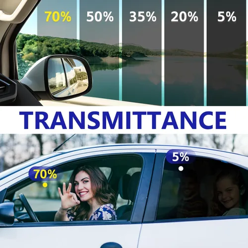 Miniatura 4 de Película tintada de ventana para automóviles, protección de privacidad, película automotriz 35% VLT de nano cerámica para parabrisas delantero