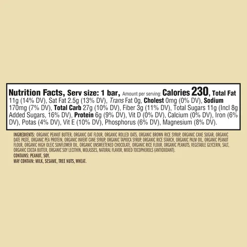 Miniatura 2 de CLIF - Barra de mantequilla de nuez – Barras energéticas rellenas de chispas de chocolate y mantequilla de maní – Sin OMG – Orgánico USDA – A base