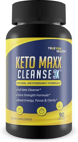 Keto Maxx Cleanse 3X - Limpiador apto para dietas cetogénicas - Suministro para 90 días - Apoyo de limpieza y desintoxicación - Ayuda a eliminar