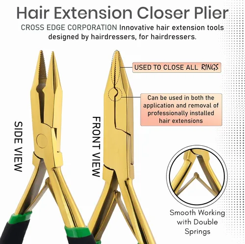 Miniatura 4 de Kit de Herramientas para Extensiones de Cabello Microlink Alicates Removedores de Cuentas y Cinta para Extensiones de Cabello y Alicates