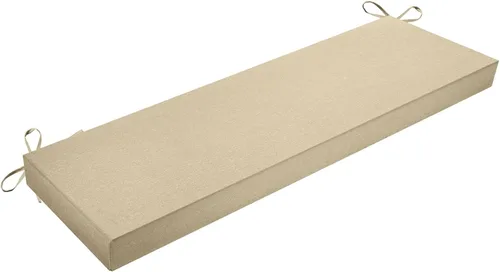Cojín de banco de exterior personalizado, cojines impermeables para muebles de patio, cojín antideslizante para columpio de sofá y ventana de Beige