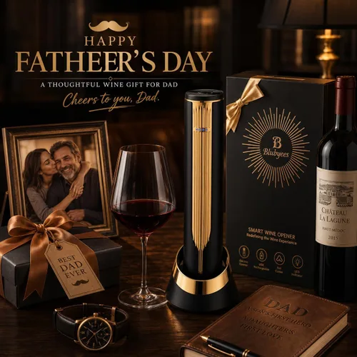 Miniatura 3 de Abridor eléctrico de botellas de vino con base de carga y cortador de papel de aluminio integrado, sacacorchos automático inteligente activado por
