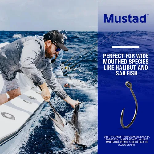 Miniatura 3 de Mustad Círculo de compensación demonio, 1 x fuerte, níquel negro