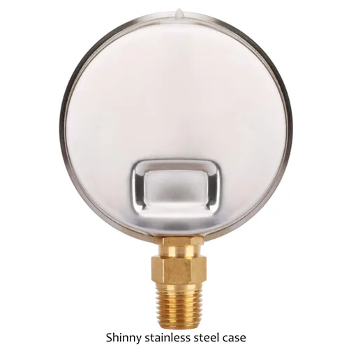 Miniatura 4 de MEASUREMAN - Medidor de presión de fontanería con esfera de 2.5 pulgadas, relleno de glicerina, caja de acero inoxidable, 0-30 psi, montaje inferior