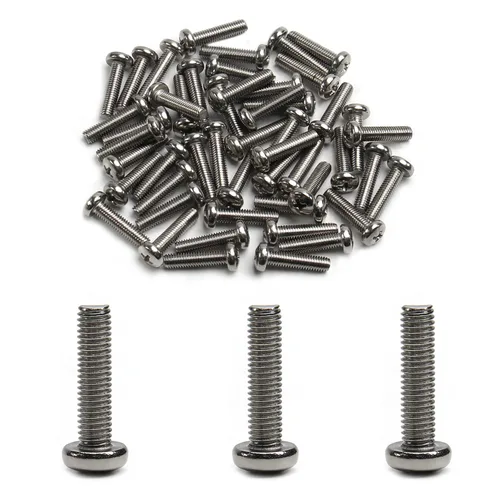 Miniatura 23 de MroMax 5 tornillos de máquina Phillips de cabeza plana M8 x 0.984 in, acero inoxidable 304 18-8, rosca completa, tornillos de cabeza cruzada gris