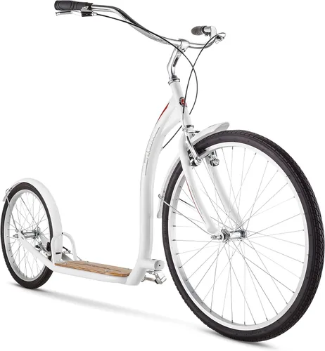 Schwinn - Patinete Shuffle para adultos con rueda delantera de 26 pulgadas, rueda trasera de 20 pulgadas, frenos lineales de aleación y marco de