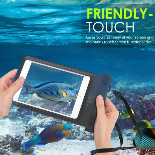 Miniatura 2 de MoKo Funda impermeable universal, bolsa seca para iPad mini 6/5/4/3/2, Samsung Tab 5/4/3, Galaxy Note 8, Tab S2/Tab E/Tab A 8.0, LG G Pad III 8.0