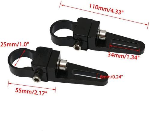 Miniatura 2 de Soporte de luz tubular ajustable de 360° de ajuste universal de 1.0 pulgadas para barra de luz LED todoterreno, fácil posicionamiento en camiones