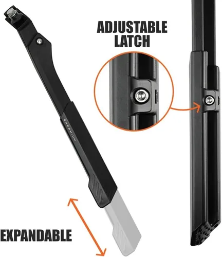 Miniatura 3 de BV Soporte Ajustable de Bicicleta de Cromo con Pestillo Oculto de Resorte, para 24-29 Pulgadas - Soporte de Bicicleta, Soportes de Bicicleta