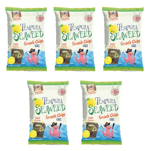 Miniatura 27 de Swashbuckle Snacks Chips de Calamar Crujientes con Sabor a Queso Tempura 5.29oz (150g), Hecho en Japón, Otsumami