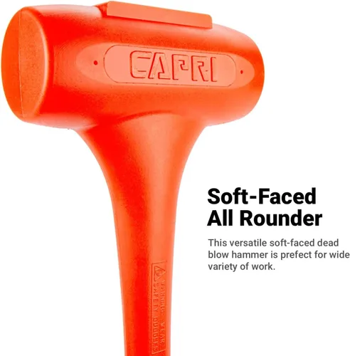 Miniatura 3 de Capri Tools CP10100 C100 Martillo de Golpe Muerto, 20", Naranja, 6 lbs.