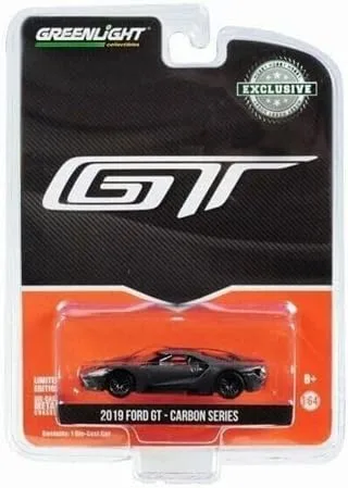 Miniatura 3 de Greenlight para Ford GT 2019 Gris Negro y Naranja Rayas Edición Limitada 1/64 Diecast Truck Modelo Pre-Construido