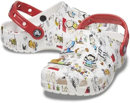 Miniatura 4 de Crocs Zuecos de Snoopy clásicos unisex para niños, BlancoMulticolor