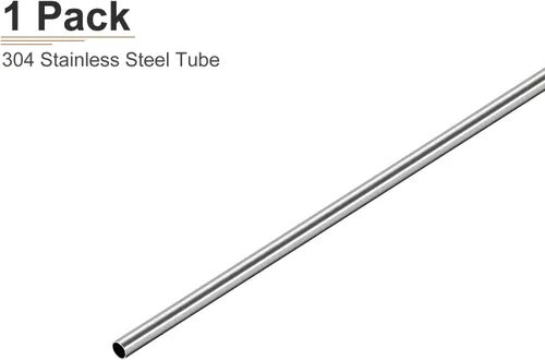 Miniatura 6 de DTGN Tubo de acero inoxidable 304 de 0.118 in x 0.008 in x 9.843 in (ODxWall TxL) - 1 paquete - Bueno para equipos de maquinaria - Tubos de metal