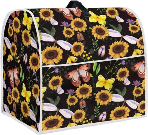 Miniatura 23 de Dreaweet Fall Pumpkin Print Kitchen Mixer Covers for Stand Mixer 4.5-5 qt, Kitchen Aid Accessories and Attachments, Washable