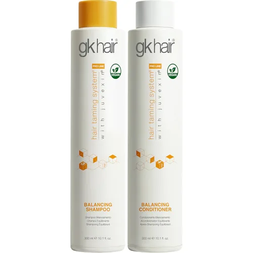 GK HAIR Juego de champú y acondicionador equilibrante para cabello graso de hasta 72 horas de frescura, el mejor champú y acondicionador para cuero