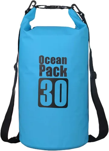 Miniatura 49 de 2L/3L/5L/10L/15L/20L/30L 500D Lona resistente PVC impermeable bolsa seca saco para kayak/canoa/pesca/rafting/natación/campamento/snowboard Rosado