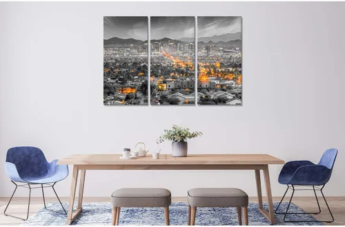 Miniatura 4 de Phoenix City Skyline - Arte de pared, lienzo de paisaje urbano de Arizona, imágenes enmarcadas, pósters, pinturas, decoración de hogar, oficina