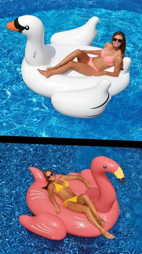 Miniatura 2 de Flotador gigante Swimline con forma de cisne para albercas