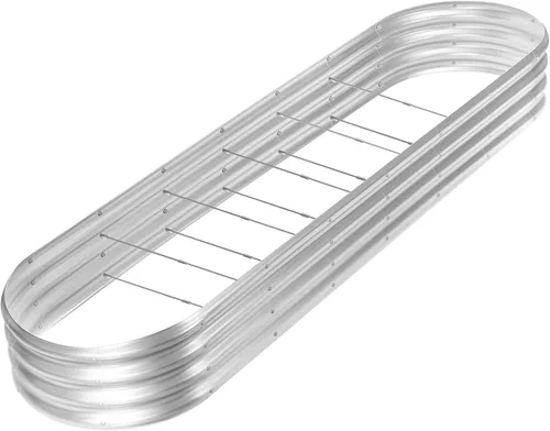 Miniatura 11 de Land Guard Kit de cama de jardín elevada galvanizada de 8 x 2 x 1 pies, cajas de jardín elevadas de capacidad de 108 galones para exteriores, camas