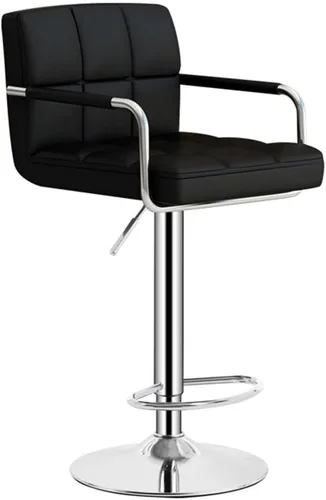 Miniatura 16 de GIZNXBA Taburetes de bar giratorios de cuero para taburete de cocina, taburetes de bar de altura ajustable con respaldo silla de comedor con / Beige