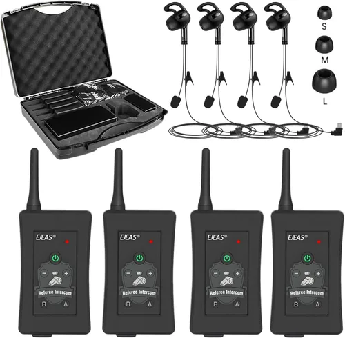 Sistema de comunicación de árbitro, auriculares profesionales de árbitro FBIM con auriculares para fútbol, voleibol, fútbol ofiicial, balonmano 4