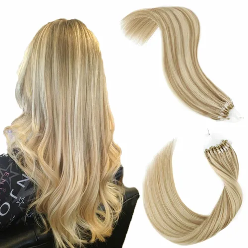 Miniatura 47 de ABH AMAZINGBEAUTY HAIR Extensiones de cabello rizado liso para mujeres negras con punta en I, cabello humano, punta en I, Remy, 50 mechones, punta