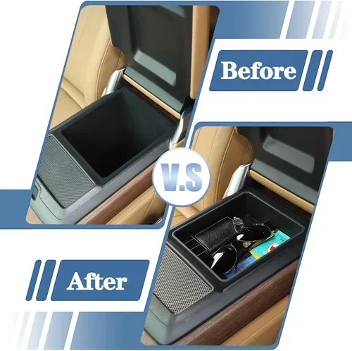 Miniatura 6 de HAPPYHORSE Organizador de reposabrazos de automóvil, caja de almacenamiento compatible con Land Rover Range Rover Sport/Vogue 2023-2026 reposabrazos
