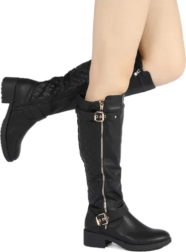 Miniatura 7 de DREAM PAIRS Botas de equitación hasta la rodilla para mujer