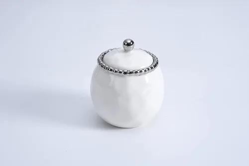 Miniatura 2 de Pampa Bay Salerno - Azucarero con tapa Salerno Blanco y Plata