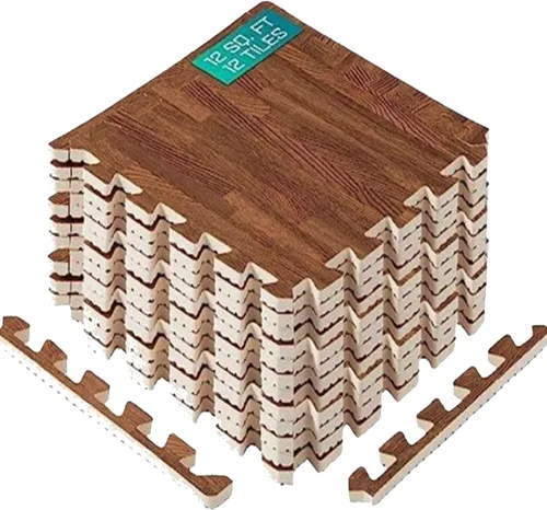 Miniatura 10 de Yes4All Alfombrillas Entrelazadas de EVA, Baldosas de Suelo tipo Rompecabezas, Acolchado de Suelo de Espuma con Borde para Muebles, Espacio