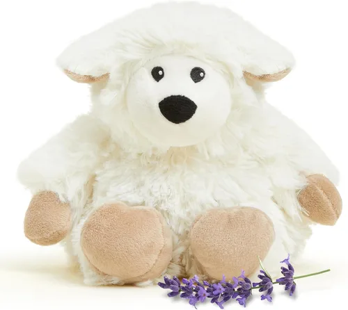warmies Animales de peluche junior aptos para microondas y pesados, ovejas, animal de peluche calentado para calidez y comodidad, peluche perfumado