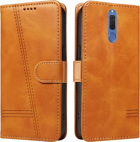 Miniatura 141 de Funda con tapa para Huawei Nova Lite 3, protección de 360 grados, a prueba de golpes, de piel sintética, con función atril y 3 ranuras