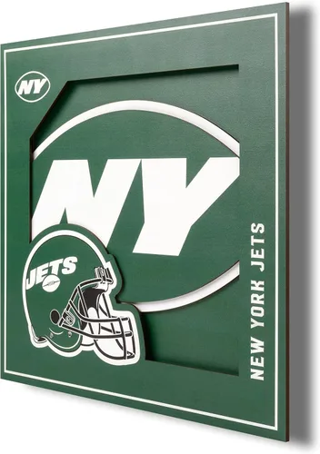 Miniatura 34 de YouTheFan Arte de pared de la serie de logotipos 3D con licencia oficial de la NFL, hecho de múltiples capas, listo para colgar en la pared, diseño