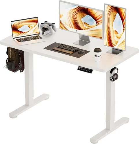 Miniatura 28 de BIZUM - Escritorio de pie eléctrico de 40x24 pulgadas con ajuste de altura y configuraciones de memoria, escritorio ergonómico para sentarse o estar