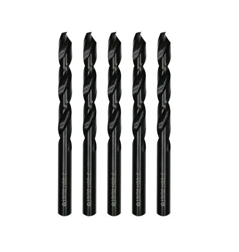 Miniatura 10 de Brocas helicoidales HSS M35 de 13/64 pulgadas, acero de alta velocidad, paquete de 10, adecuadas para aceros, hierro fundido, acero inoxidable