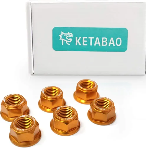 Miniatura 8 de KETABAO Tuercas de piñón de rueda trasera negras compatibles con YZF R1 98-13 R6 03-15 XJ6 S Diversion FZ1 Fazer MT-09 13-18 16 17