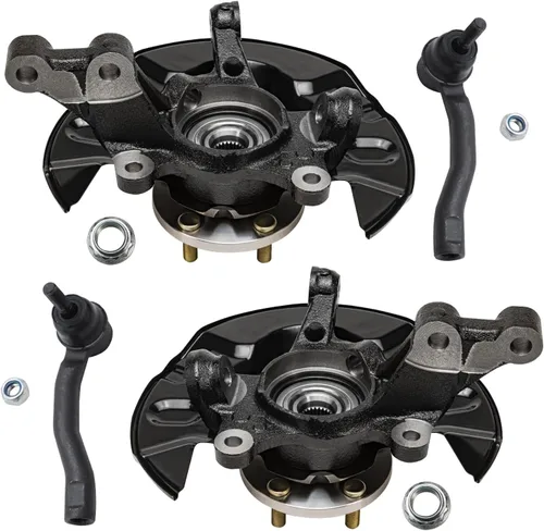 Miniatura 108 de Detroit Axle - Nudos de dirección delanteros de 2.5L de 2 piezas para Toyota 12-17 Camry, 2 nudos de dirección y conjunto de rodamiento de rueda