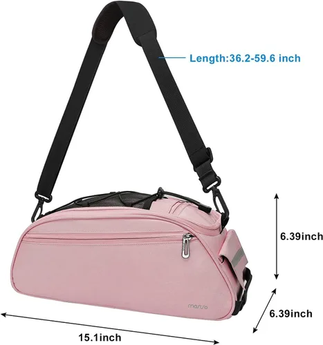 Miniatura 6 de MOSISO Bolsa de maletero para bicicleta, bolsa impermeable para asiento trasero de bicicleta, bolsa de almacenamiento para el sillín, bolsa