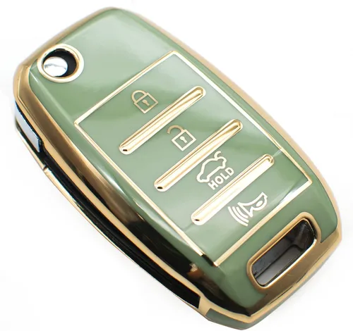 Miniatura 9 de FEYOUN - Funda de poliuretano termoplástico con 4 botones inteligentes para la llave a control remoto del automóvil; funda compatible