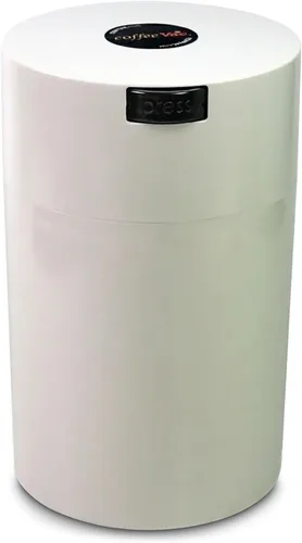 CoffeeVac 1LB – Recipiente hermético patentado | Recipiente de vacío de uso múltiple que funciona como contenedores a prueba de olores para café