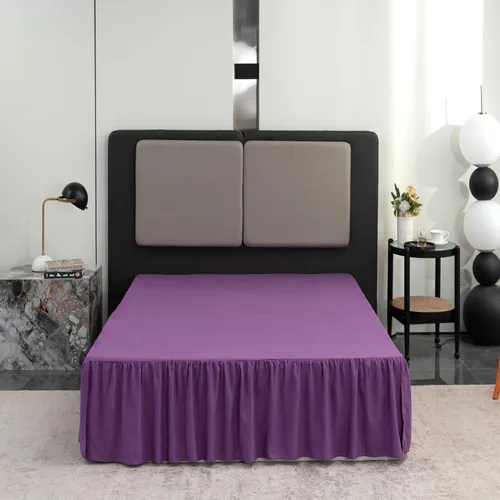 Miniatura 19 de TSUTOMI Falda de Cama Negra Tamaño Twin con Volantes y Esquinas Divididas, Falda de Cama Twin Caída de 12 Pulgadas, Falda de Cama Tamaño Twin Negra