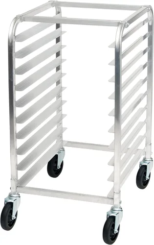 Winco Estante para sartenes, grande, plateado