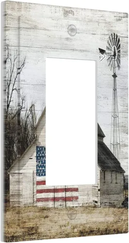 Miniatura 95 de Cubierta de interruptor de luz de palanca individual decorativa de 1 cuadrilla, placa frontal eléctrica para baño, cocina, decoración del hogar