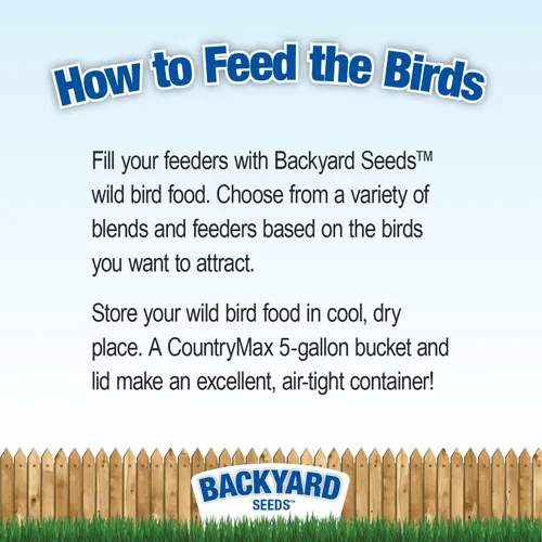 Miniatura 6 de Backyard Seeds Finch & Small Songbird Frenzy 5lbs – Mezcla de semillas de cardo Nyjer prémium para comederos de pinzones, bolsa pequeña de comida
