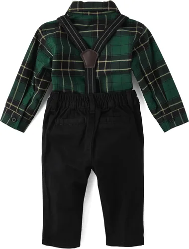 Miniatura 3 de The Children's Place Conjunto de 2 piezas de camisa de vestir y pantalones de manga larga para bebés niños y recién nacidos