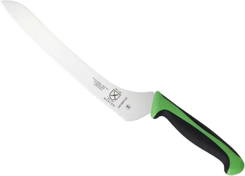 Miniatura 56 de Mercer Culinary - M23210WBH Mercer Culinary Millennia - Cuchillo para pan con borde ondulado de 10 pulgadas de ancho, color blanco