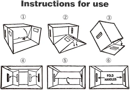 Miniatura 4 de G-PLUS Caja de almacenamiento para cómics de cómics con capacidad para 150-175 cómics, plegable y apilable, caja corta a prueba de humedad, cartón