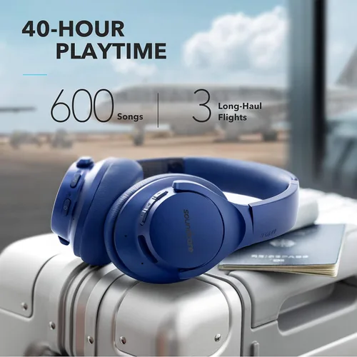 Miniatura 5 de Soundcore Anker Life Q20 Auriculares híbridos con cancelación activa de ruido (azul)